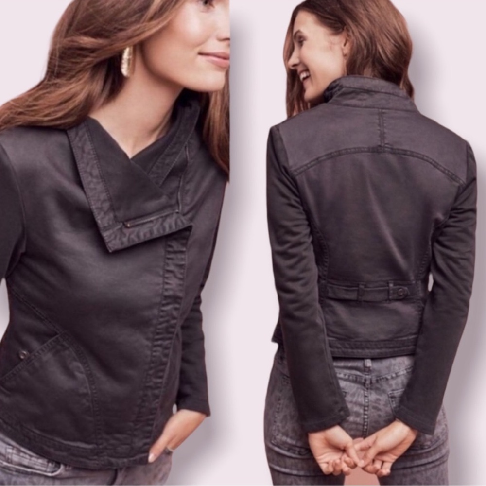 Marrakech Anthropologie farabel Woman Moto jacket - Picture 2 of 15